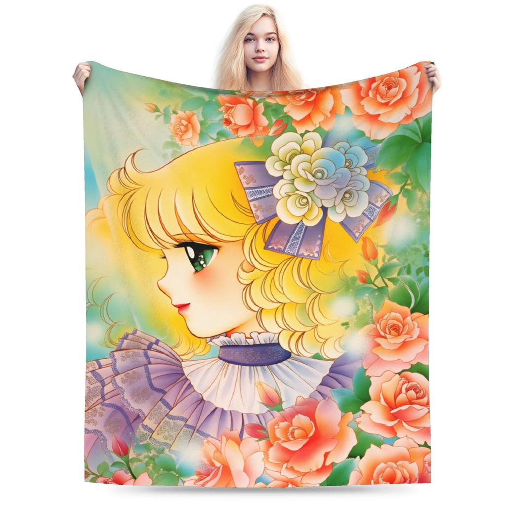 Anime Candy Candy Blanket Quality Soft Warm  Throw Blanket Winter Child Couch Bed Pattern Bedspread