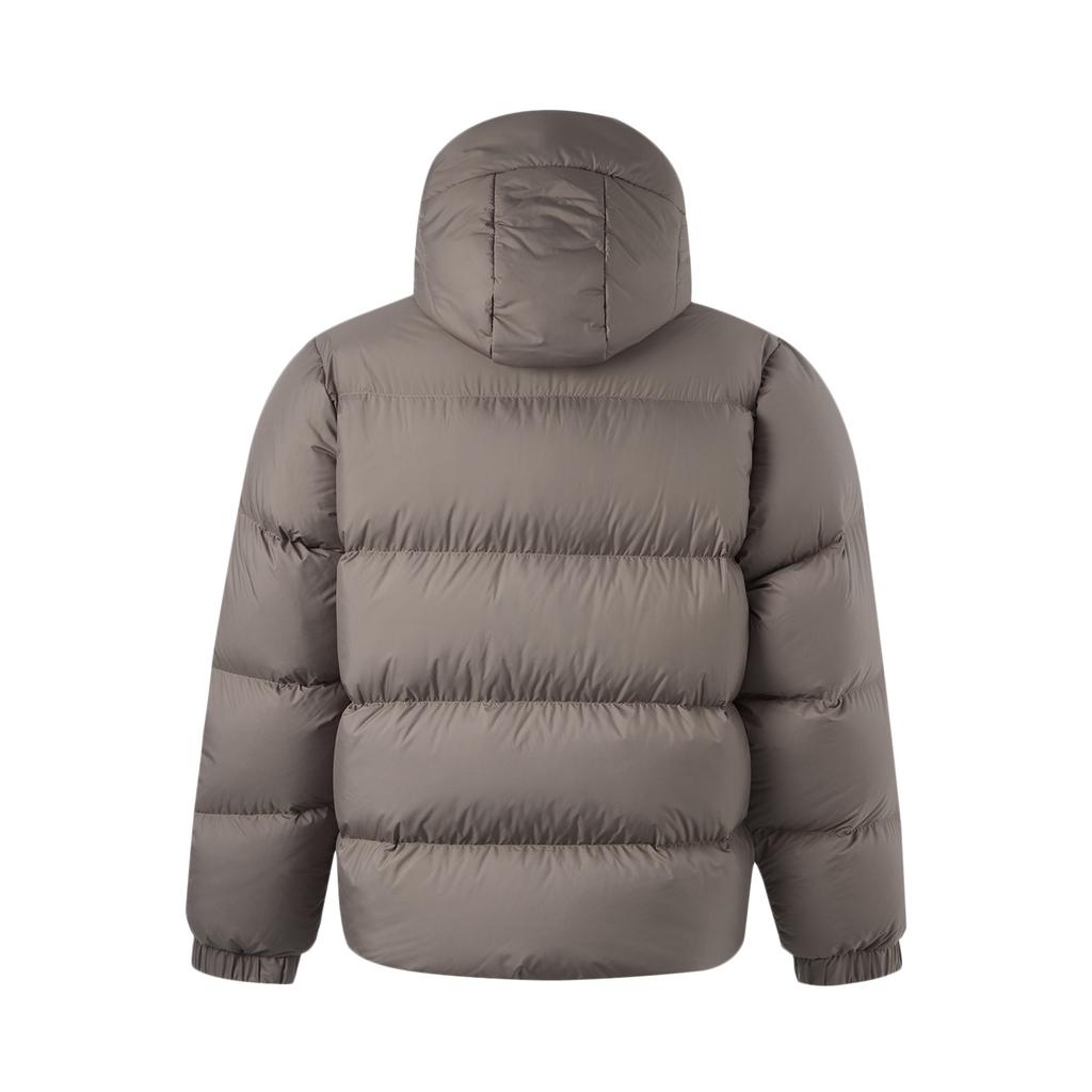 Li-Ning Comfortable Warm Casual Down Jacket Men Outerwear Tree-Gray Brown AYMU115-5