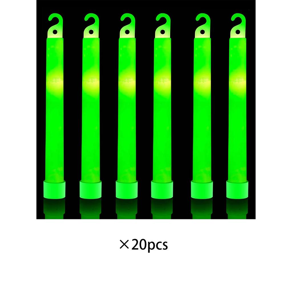 Glow Sticks Bulk Green Emergency Glow in Duration for Camping Hiking Outdoor Parties Activities Survival Storms Blackouts