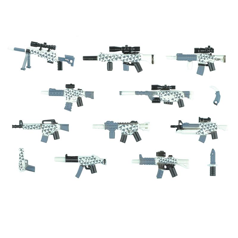 Modern Special Forces Figures Military Weapons Building Blocks Army Soldier City Police Multicolour AK Accessories Bricks Toys