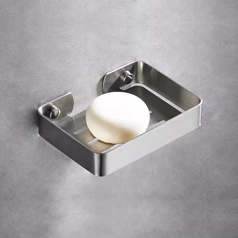 Seifenhalter Wandmontiert Einlagig Edelstahl Golden Organizer Regale Für Badezimmer Doppelbox Seifenhalter Regal