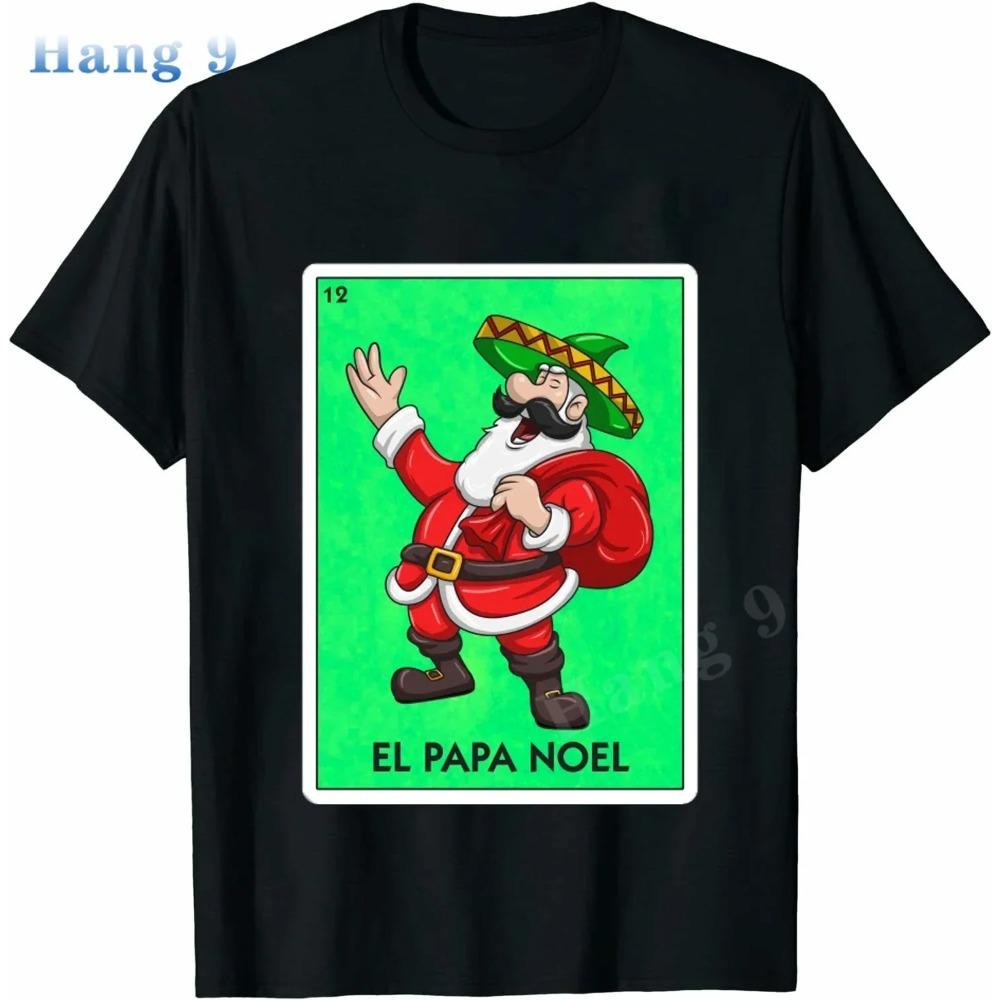 La Calavera Skull Loteria Mexican Bingo Men T-Shirt Novelty Funny Family Tee Black Short Sleeve