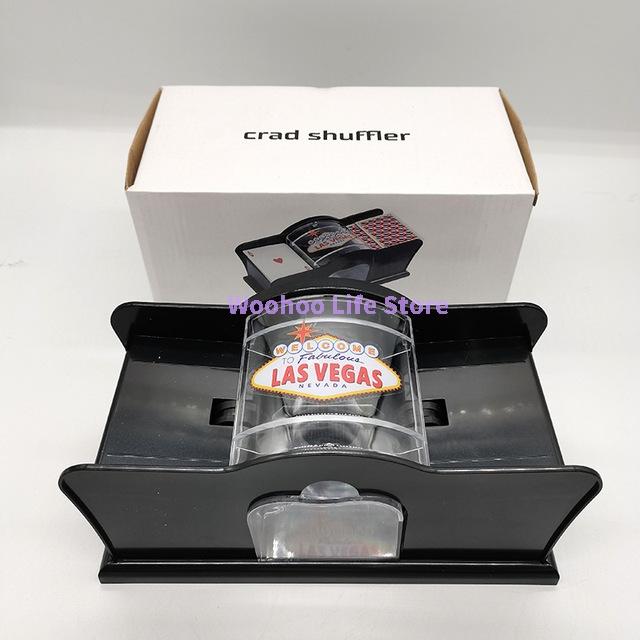 Manual Card Shuffler for Poker Game 2 Decks Playing Card Shuffler Home Portable Handheld Mixer for Board Game Casino Party