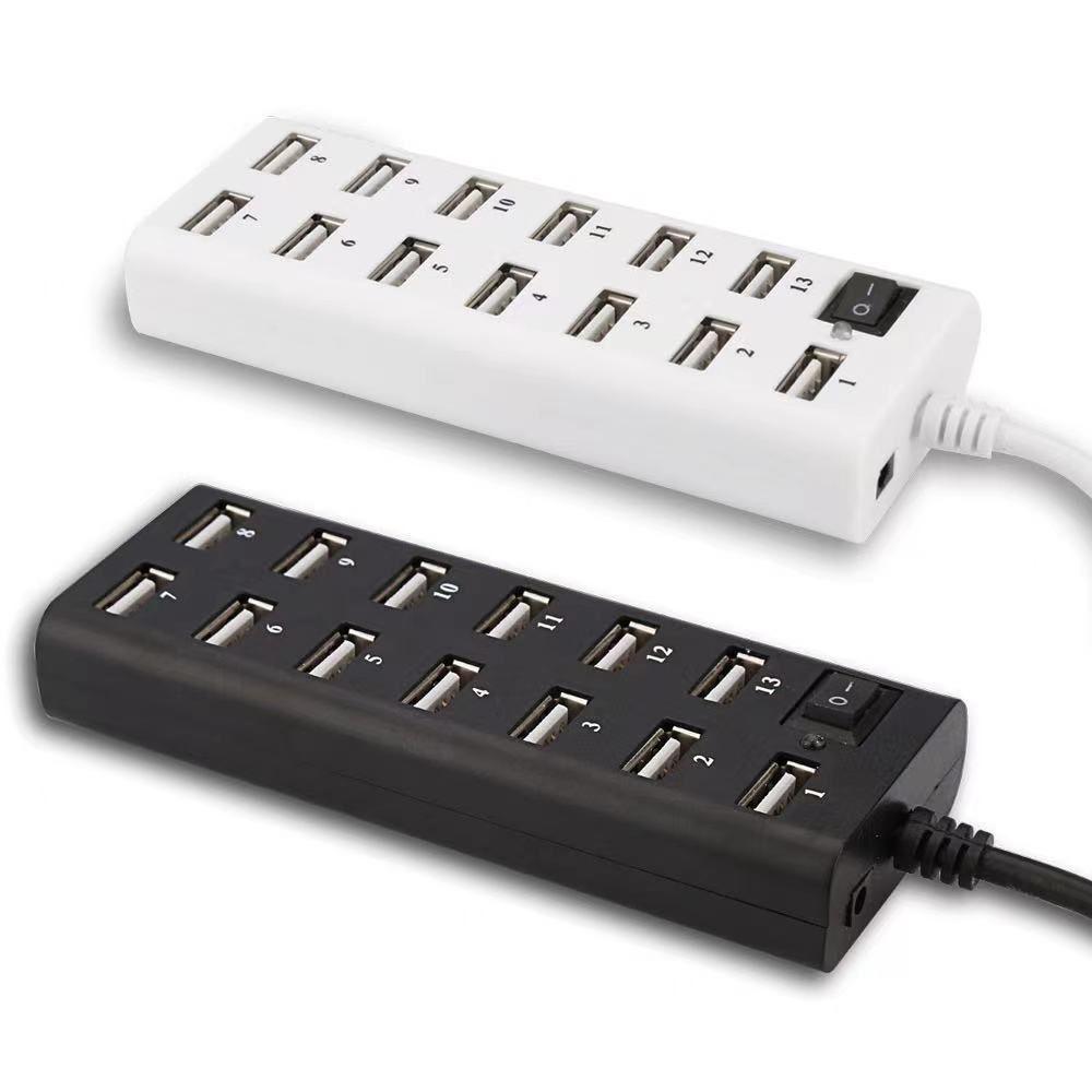 High-Speed 13-Port Multi-Function USB Hub and Power Strip