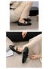 2025 French-Style Silver Mary Jane Flats: Women's Low Heel Moccasins for Spring/Autumn Fashion