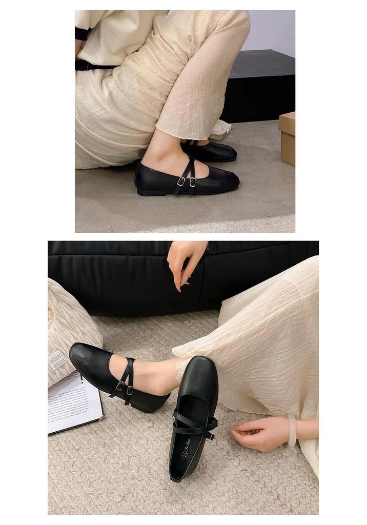2025 French-Style Silver Mary Jane Flats: Women's Low Heel Moccasins for Spring/Autumn Fashion