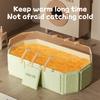 Green and White Children's Portable Thick Folding Bathtub Suitable for Travel