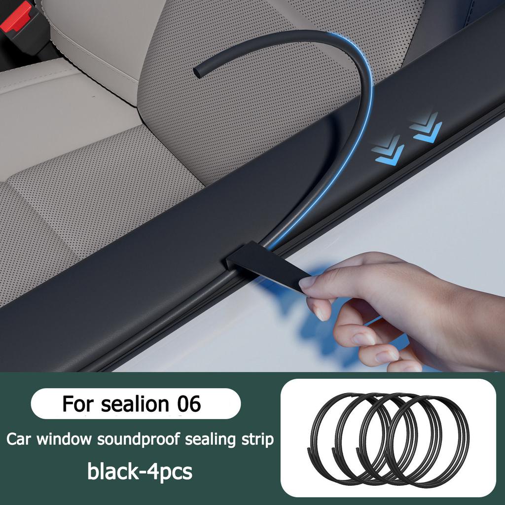 For BYD Sea Lion 06 EV/DMI Car Window Sound Insulation Sealing Strip Dustproof Windproof Noise Resistant Interior Modification