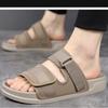 Men's Slippers Summer Trendy Fashion Versatile Drag Wear Soft Soled Beach Shoes Summer Men Sandals