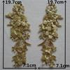 Yellow I Three-Dimensional Bead Drill Diy Embroidery Hollow Pair Of Flowers Sewing Decoration Matching Clothing Lace Accessories