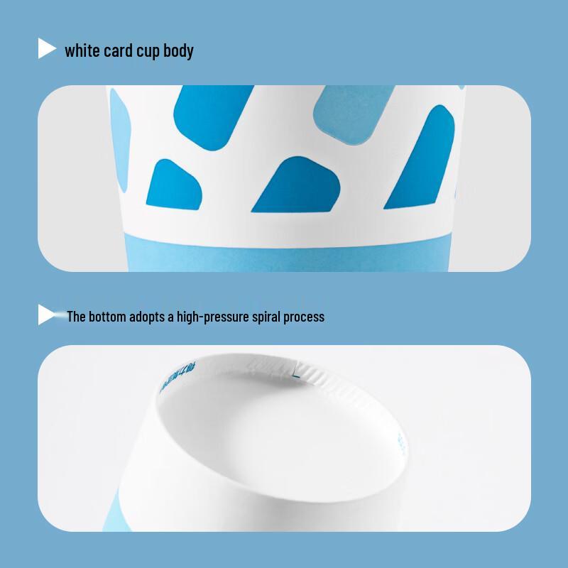 Deli 250ml Disposable Thickened Paper Cups (50 Pcs)