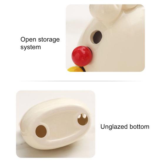 Fruit Fork Set with Ceramic Crab Storage Jar Stainless Steel Dessert Salad Forks Cartoon Mini Food Picks for Home Cafe Restaurant Table Decoration