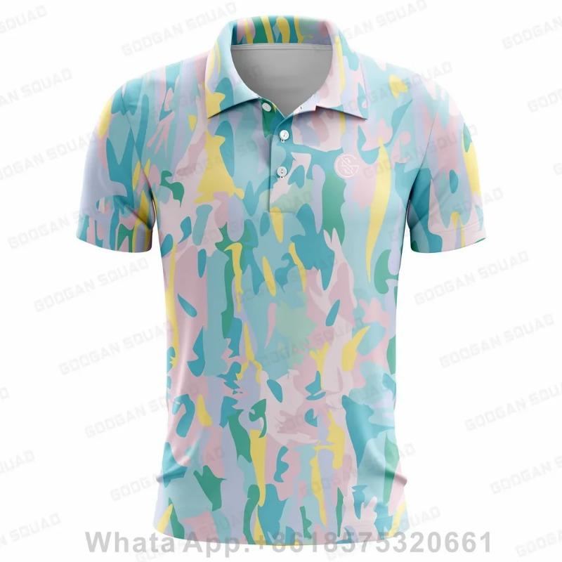 Herren Golf T-Shirt Kurzarm Sport Freizeit Poloshirt Outdoor Hohe Qualität Atmungsaktives Gewebe Sporttrikot Business Poloshirt