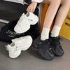 Fashion Casual Style Sports Women's Shoes 2025 New Lightweight and Versatile Autumn Leather Small Platform Dad Shoes