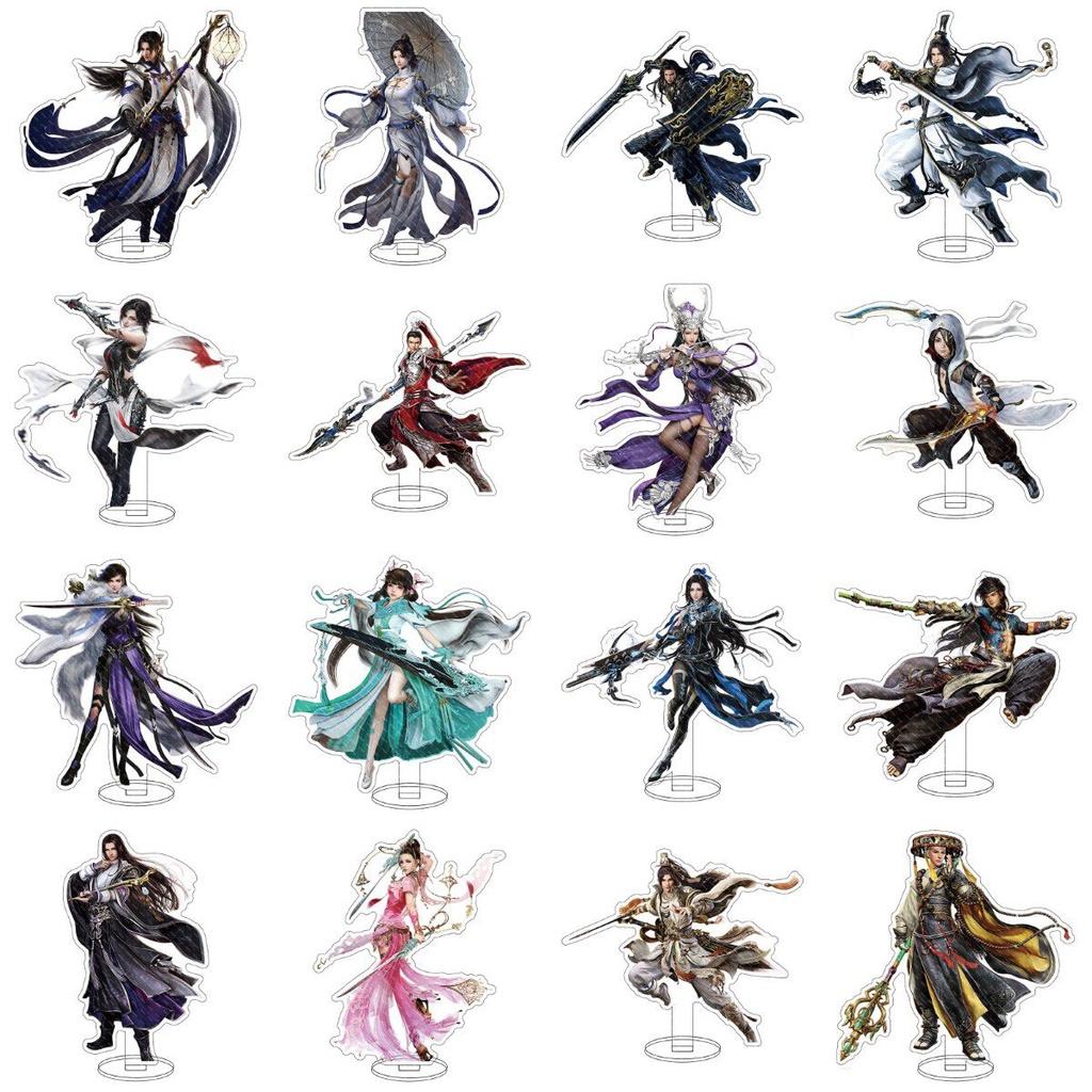 Charming Online Game Swordsman Love Character Acrylic Display For Collectors