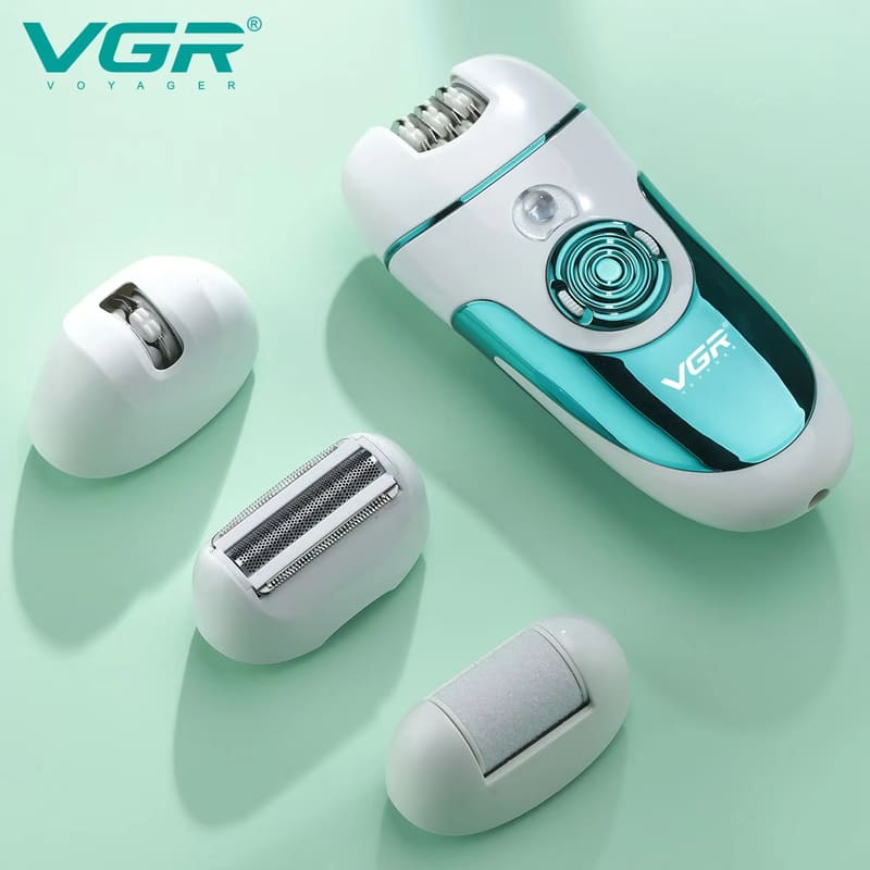 High-power Hair Removal Device  Multi-function 4-in-1 Shaver  Foot Grinder  Hair Remover for Women  USB Charging and Plug-in Long-lasting Power