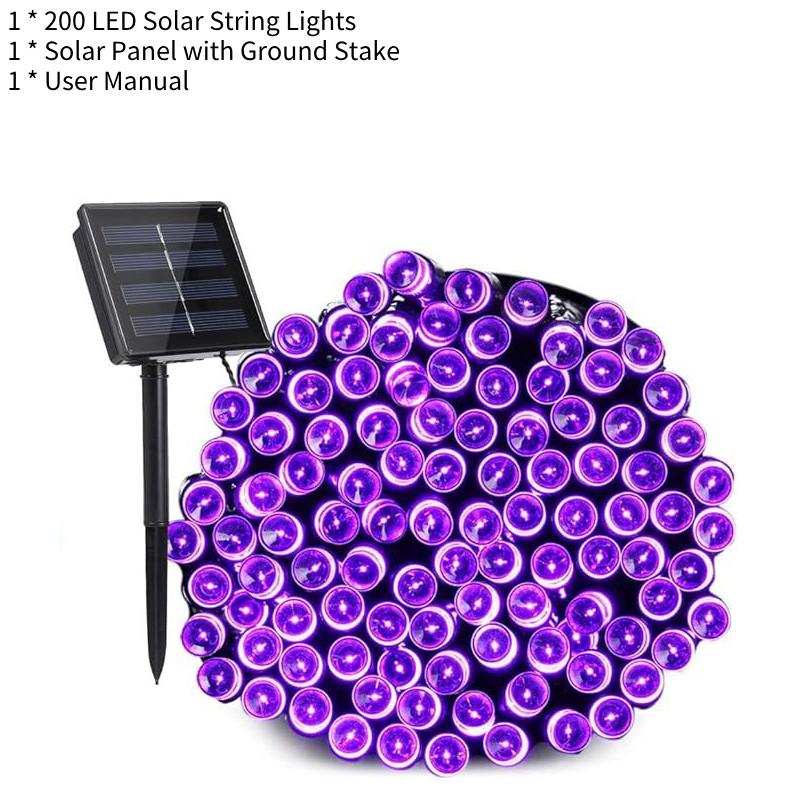 Multi-color Led Solar String Lights Ideal For Outdoor Waterproof Holiday Decoration