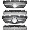 For Mercedes R172 SLK 2011-2015 Front Bumper Grille Mesh Diamond GT Style ABS Plastic Car Styling Tuning Accessories