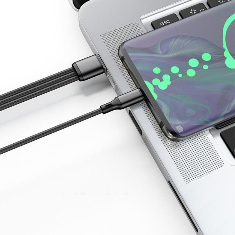 Upgraded Multi Charger Cable 3 in 1 Type C/Micro USB Charging Cable for Phones&Tablets Fast Convenient Charging Solution