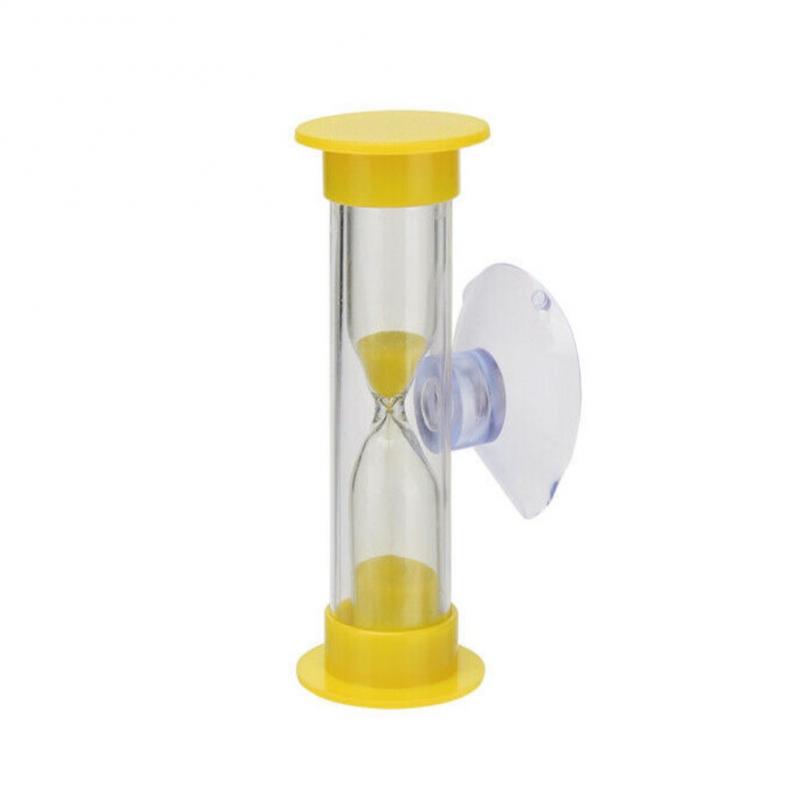 2/3 Minute Brushing Tooth Shower Timer Children Plastic Suction Cup Hourglass Sand Clock Desktop Ornament