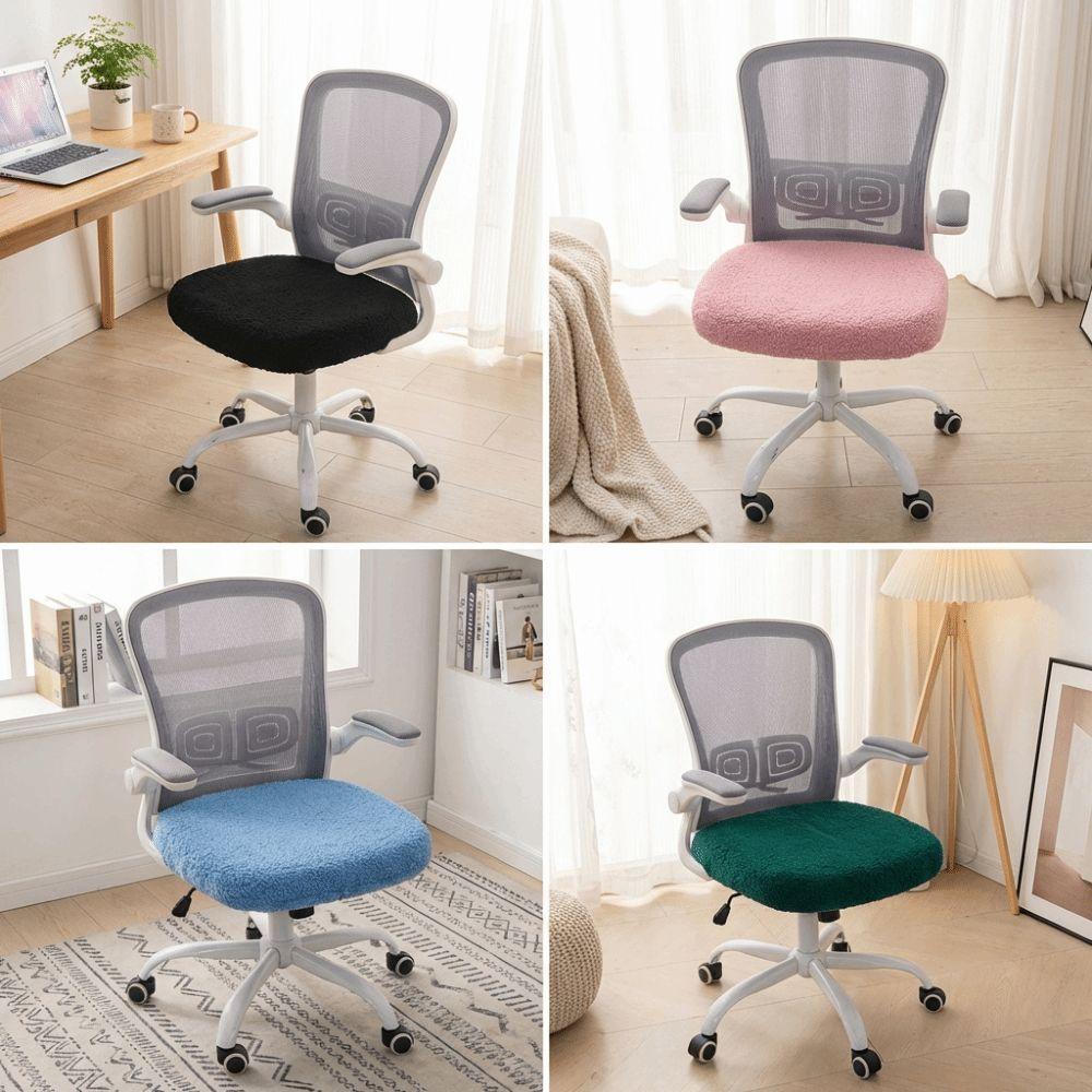 Washable Computer Chair Seat Stretch Chair Seat Protector Elastic Chair Cover  Four Seasons