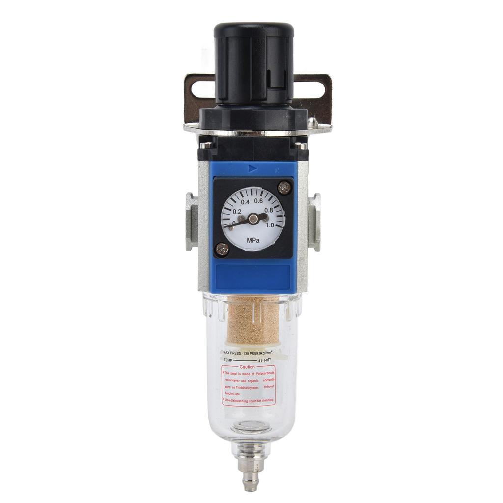 Air Compressor Filter High Accuracy Self Locking Pressure Regulator with Gauge 10CC Cup Capacity