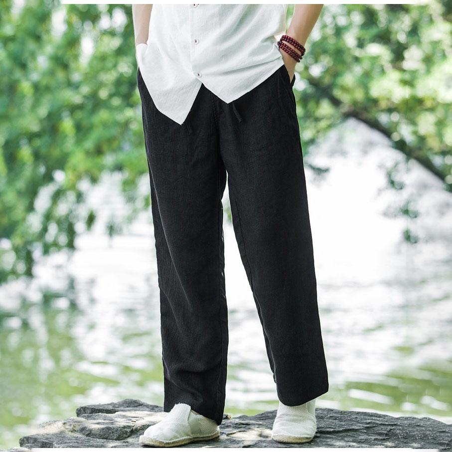 

Men s Summer Large Size Thin Breathable Wide Leg Casual Trousers