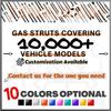 Pickup Tailgate Assists Compatible with Volkswagen Amarok 2011-2022 Shock Lift Supports Rear Gas Dampers Springs Kit No-Drill Bolt-on
