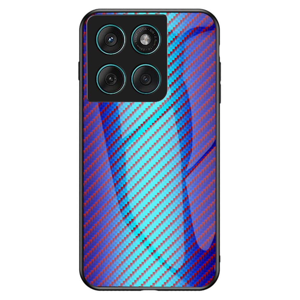 

Для Motorola Edge 60 Fusion 5G/Edge 60 5G Чехол Закаленное стекло Ударопрочная накладка на телефон Blue Fiber