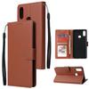 For Samsung A10S A20S Cellphone Cover Mobile Phone Shell Buckle Closure Cards Slots PU Leather Smart