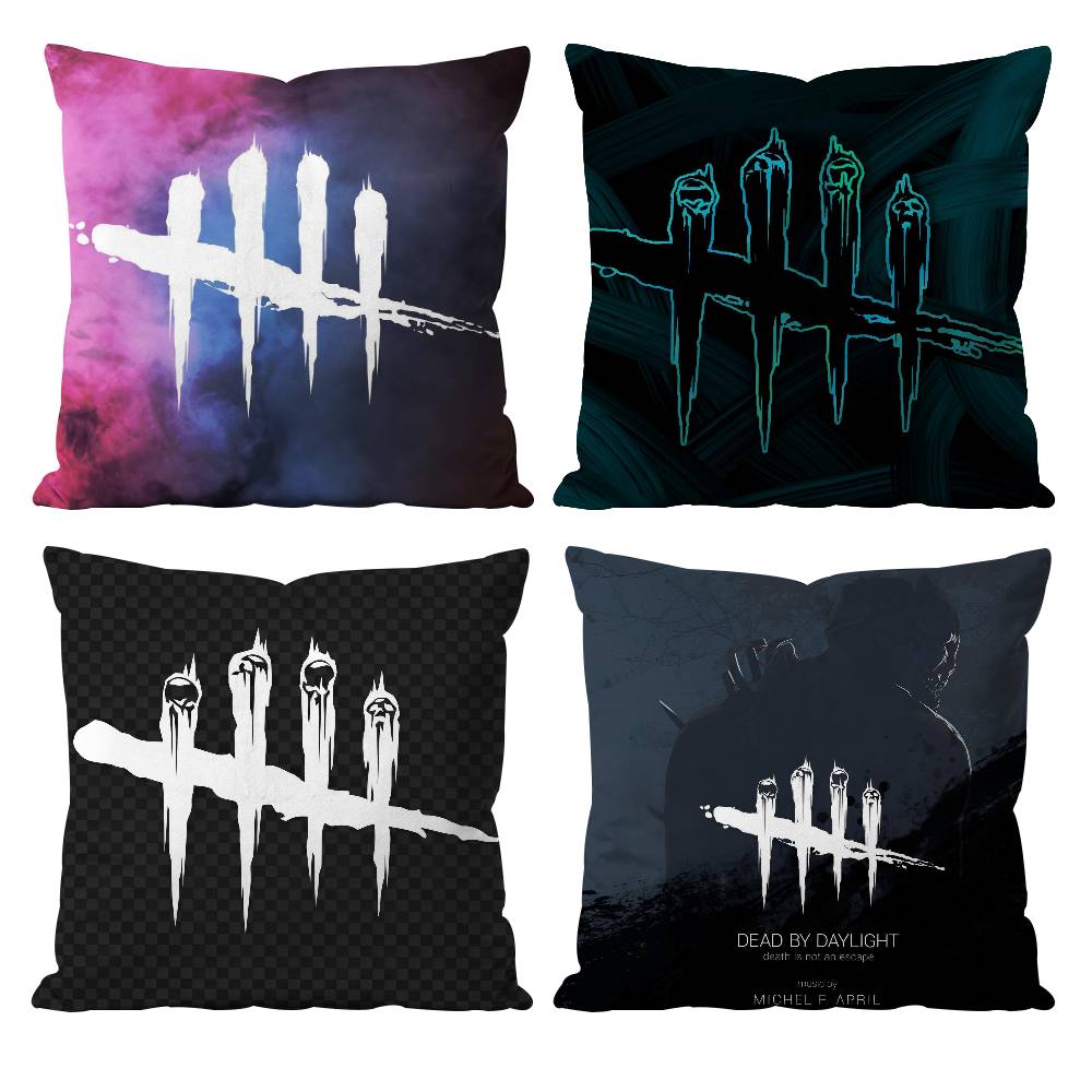 Games D-Dead b-by d-Daylight Pillow Case Anti-dustmite Pillowcase Invisible zipper silky short plush Sofa cushion cover