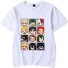 T-shirt d'Anime FJHYEEBN Impression 3D Manches Courtes Été Décontracté pour Hommes Femmes