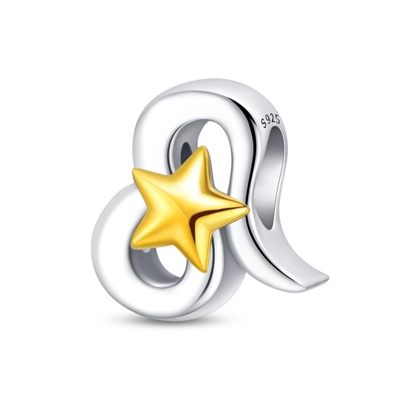 Copper 3 Types Of Twelve Zodiac Charm Series Beads For Original 3Mmbracelet Diy Making Women Jewelry Gifts