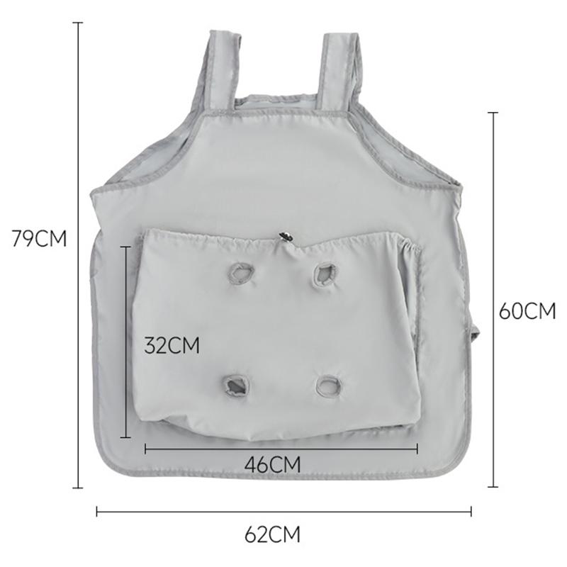 

Фартук для переноски домашних животных, спальный мешок, свободные руки, для прогулок в помещении и на открытом воздухе, дышащий нагрудник для кошек, не липкий мех, одежда для собак