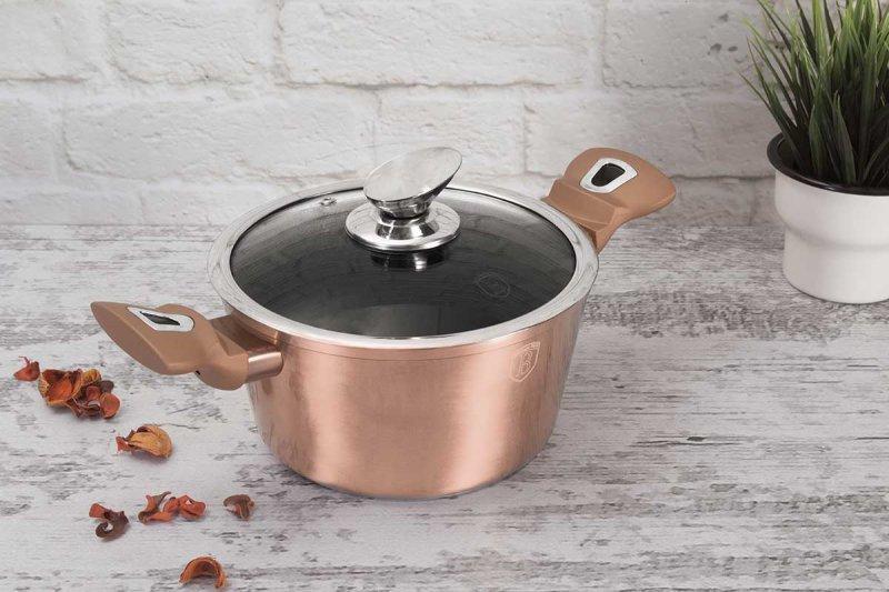 Zestaw Garnków Granitowych Berlinger Haus Bh-7058 Rose Gold 13 Elem.