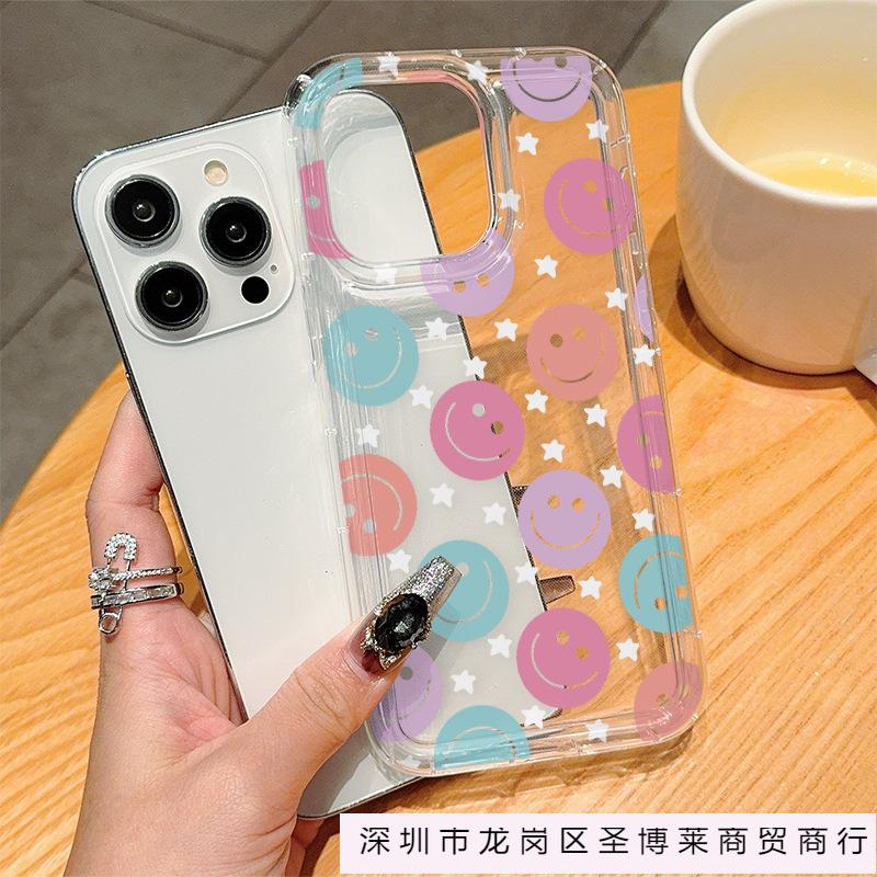 Trend printing Apple 15promax creative pattern iPhone14plus niche 13 simple 12 mobile phone case 11