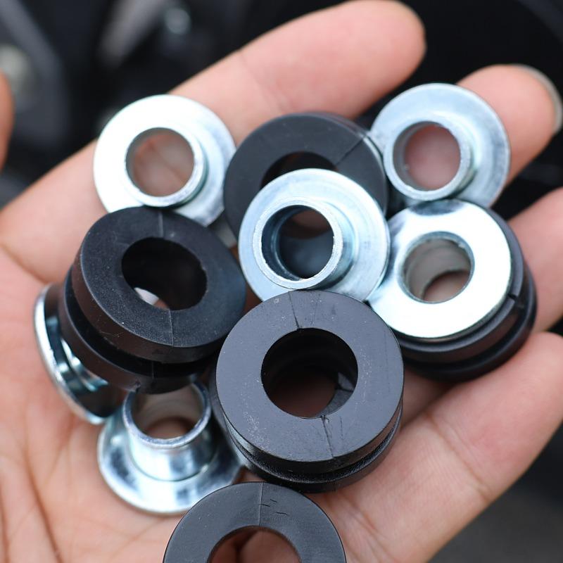 Universal Motorcycle Rubber Grommets Bolt Replacement for Honda for Suzuki for Kawasaki Fairing Rubber&Steel Washers