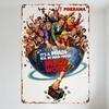 Vintage 'It's a Mad, Mad, Mad World' Metal Tin Sign MIADY Typo Comedy Movie Poster Wall Art for Home Bar Cafe Man Cave Decor