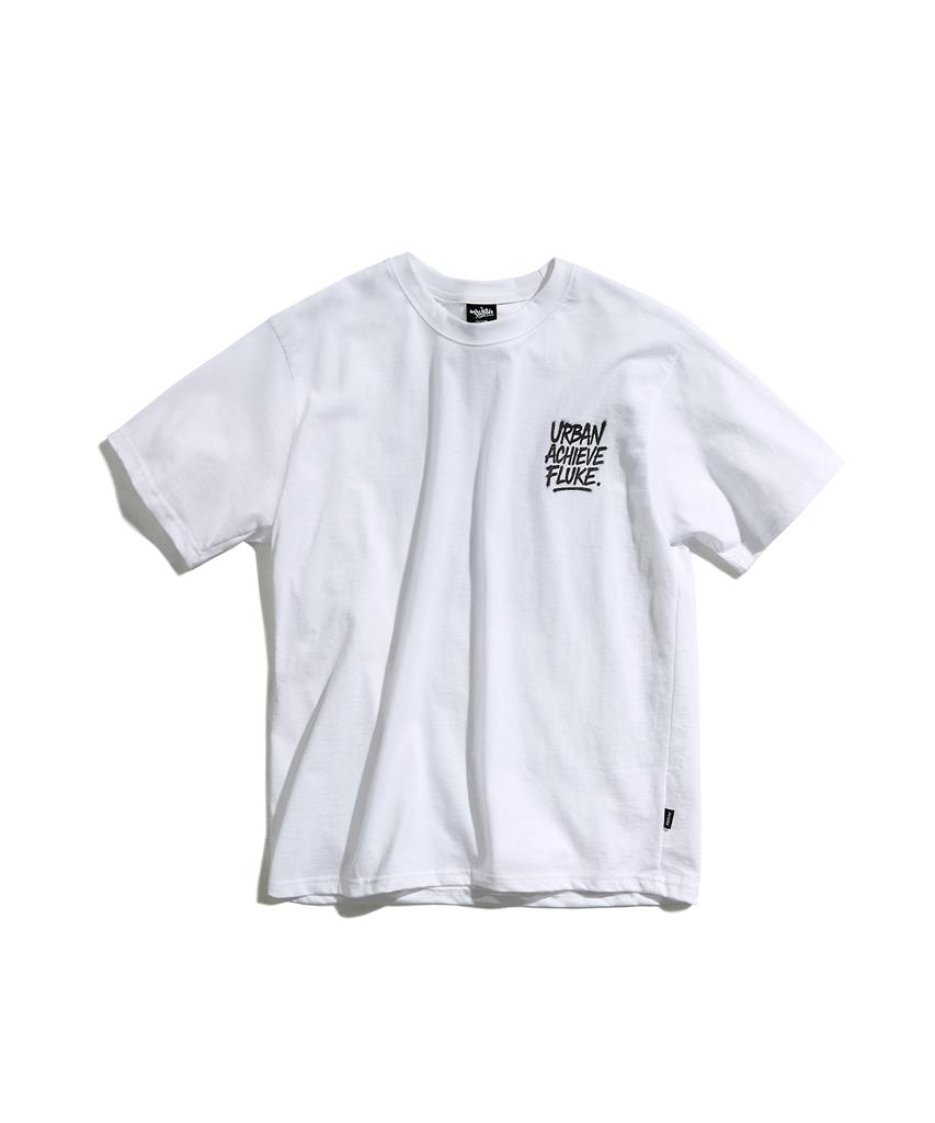 Peullukeu Urban Achievement Graphic Short Sleeve T-Shirt White Fst341 (B Type)