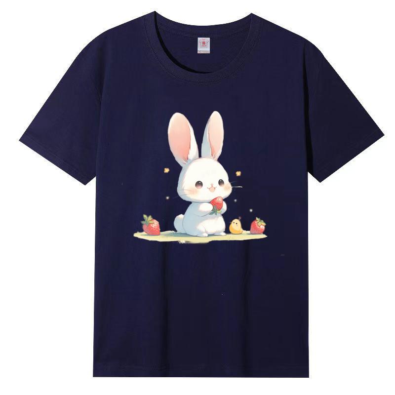 Summer New Korean Pattern Short-sleeved T-shirt Female Student Tops