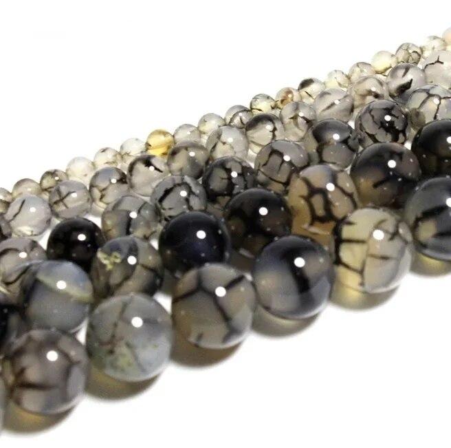 Dragon Stone  Loose Beads Natural Gemstone Smooth Round for Jewelry Making