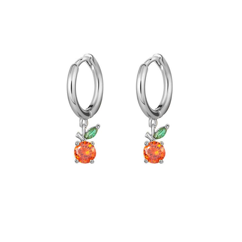 Tropical Fruit Mini Hoop & Stud Earrings - Creative European & American Ear Jewelry