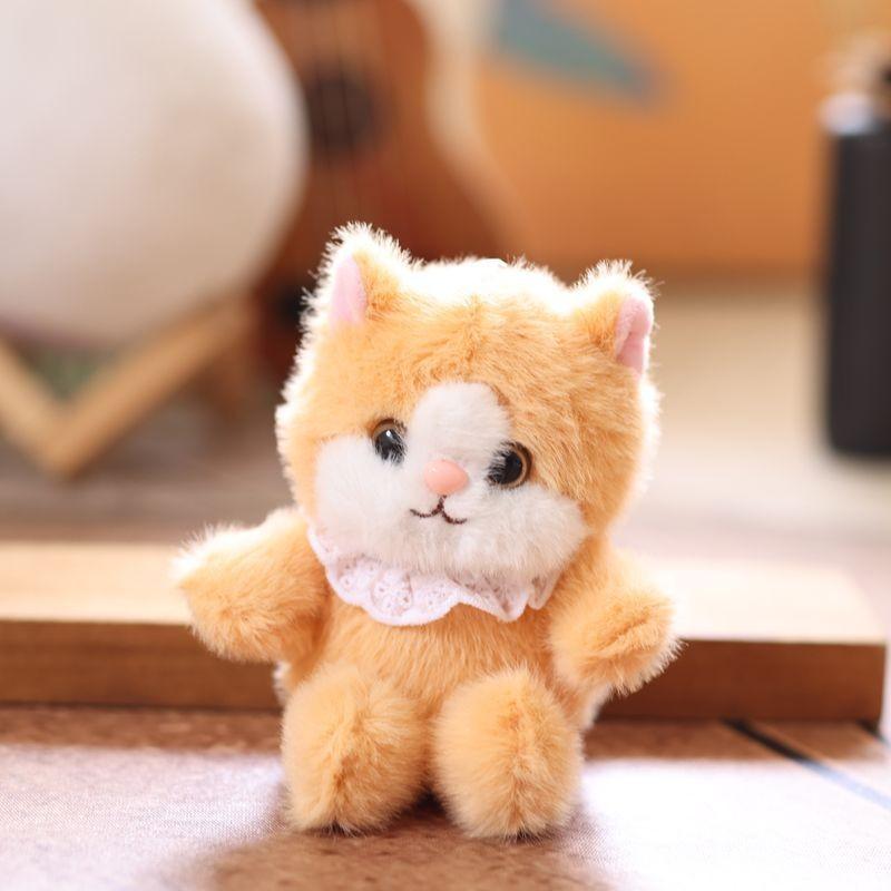 Realistic Cat Cute Plush Keychain With Ultra Soft Pp Cotton Bag Charm Gift
