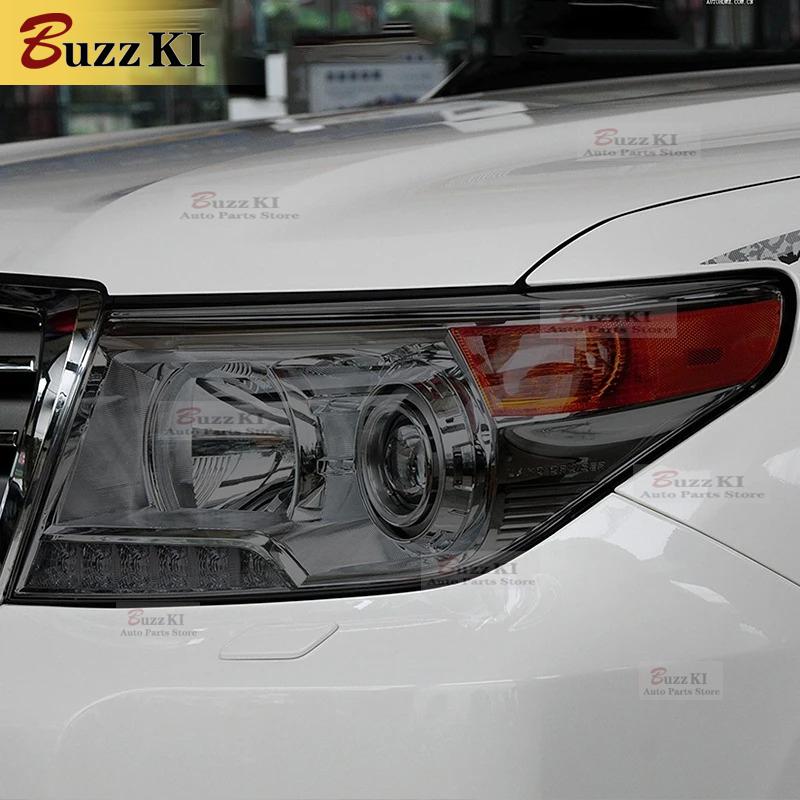 For Toyota Land Cruiser 2014- Accessories Car Headlight Protective Film Headlamp Restoration Transparent Black TPU Sticker