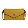 New Wyn Grain Leather Shoulder Bag, Crossbody Bag Trumpets Women's Linen Yellow C8439-V5LQT