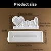 Flexible Heart Shaped Epoxy Resin Mold Set for DIY Photo Frames and Desktop Decorations with Silicone Casting Molds