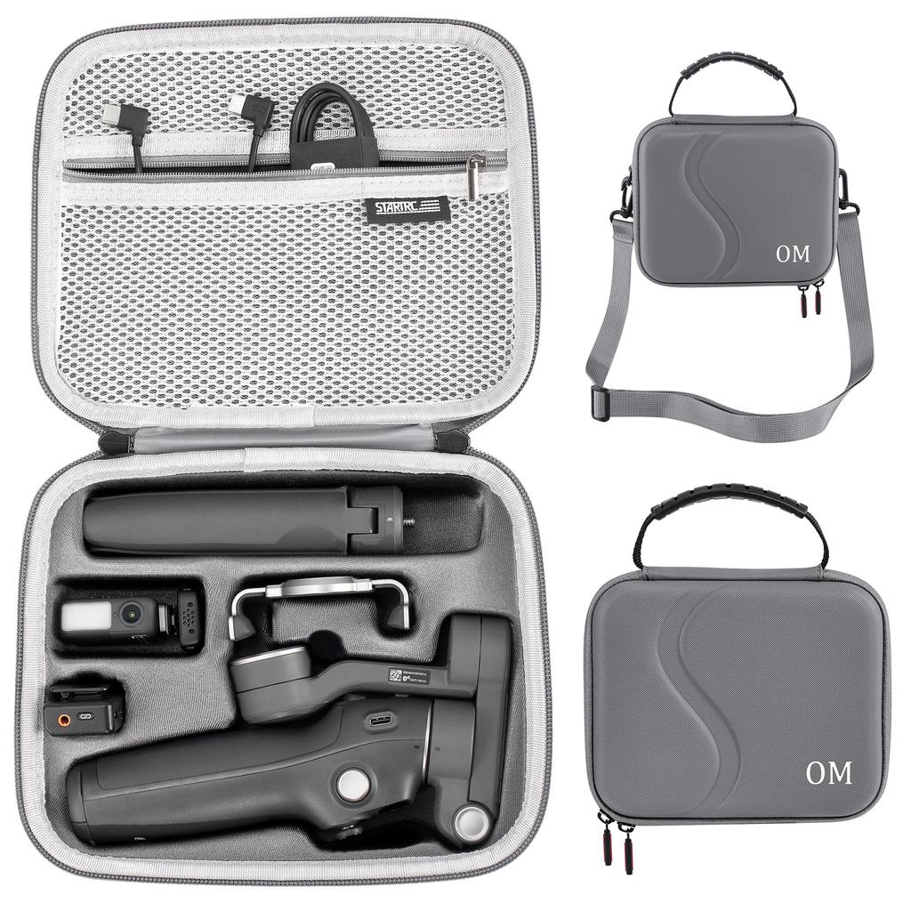 STARTRC For DJI Osmo Mobile 7/7 Pro Portable Travel Carrying Case PU Crossbody Bag