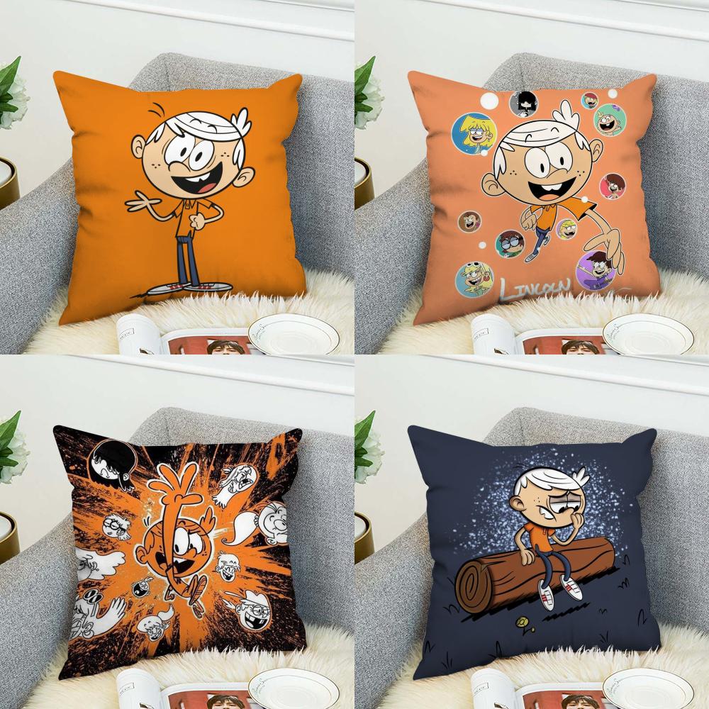 The LLoud House Pillow Case For Car Sofa Decorative Home Doublesided Print Plush Square Throw Pillow Cushion Cover