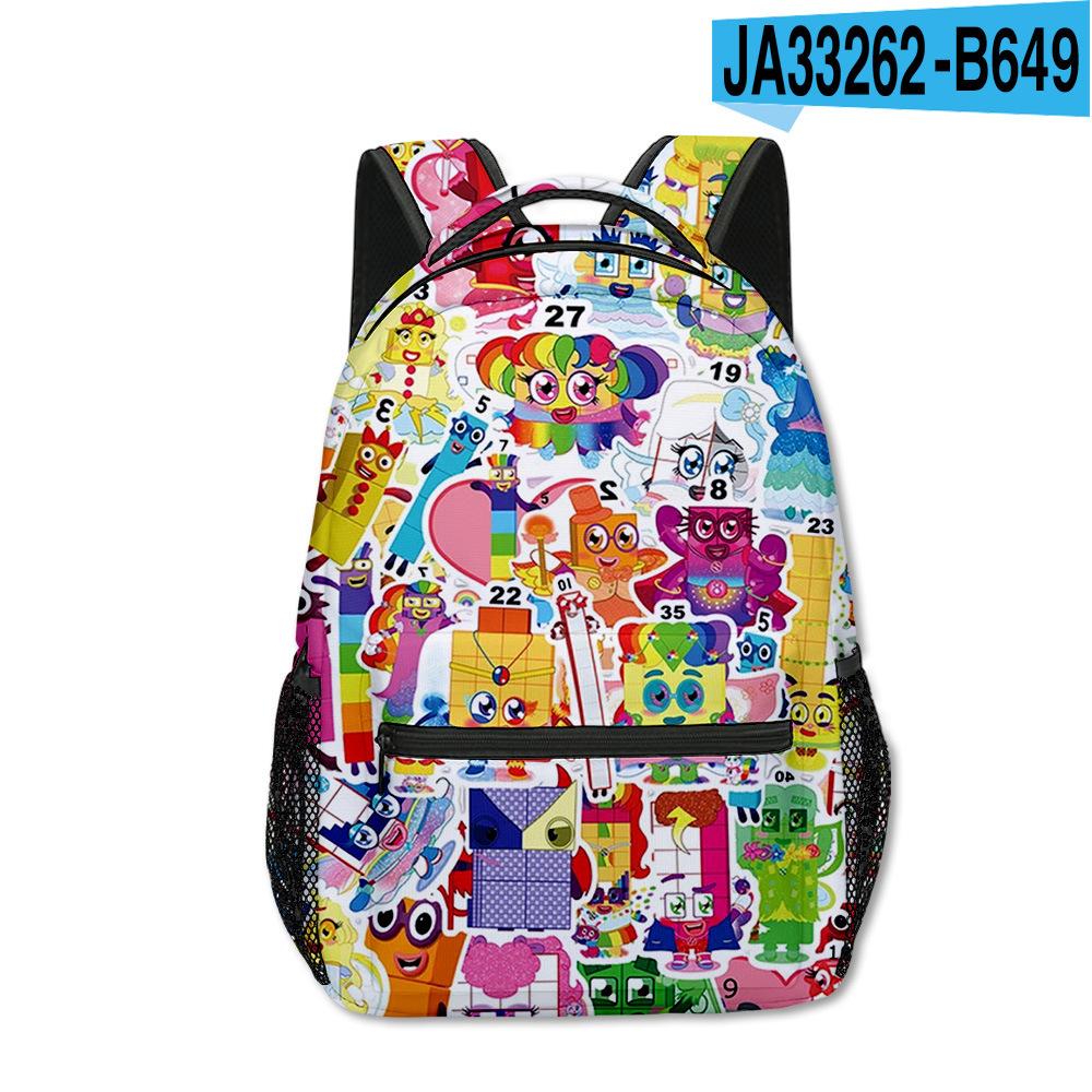 Large Capacity Schoolbag with Shoulder Strap; Student Three-piece Pencil Case Set
