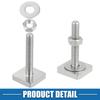 A ABSOPRO Car Roof Rack T Shape Slot Bolt with M6 Nut Washer T